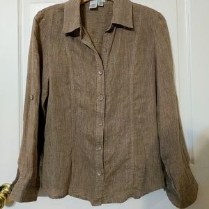 Coldwater Creek linen blouse